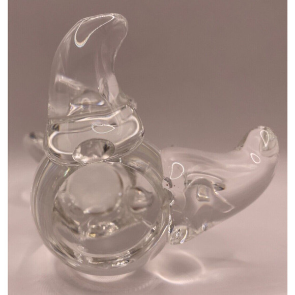 Vintage Handcrafted Art Glass Koala Bear Figurine/Paperweight- Clear Glass - Picture 9 of 9